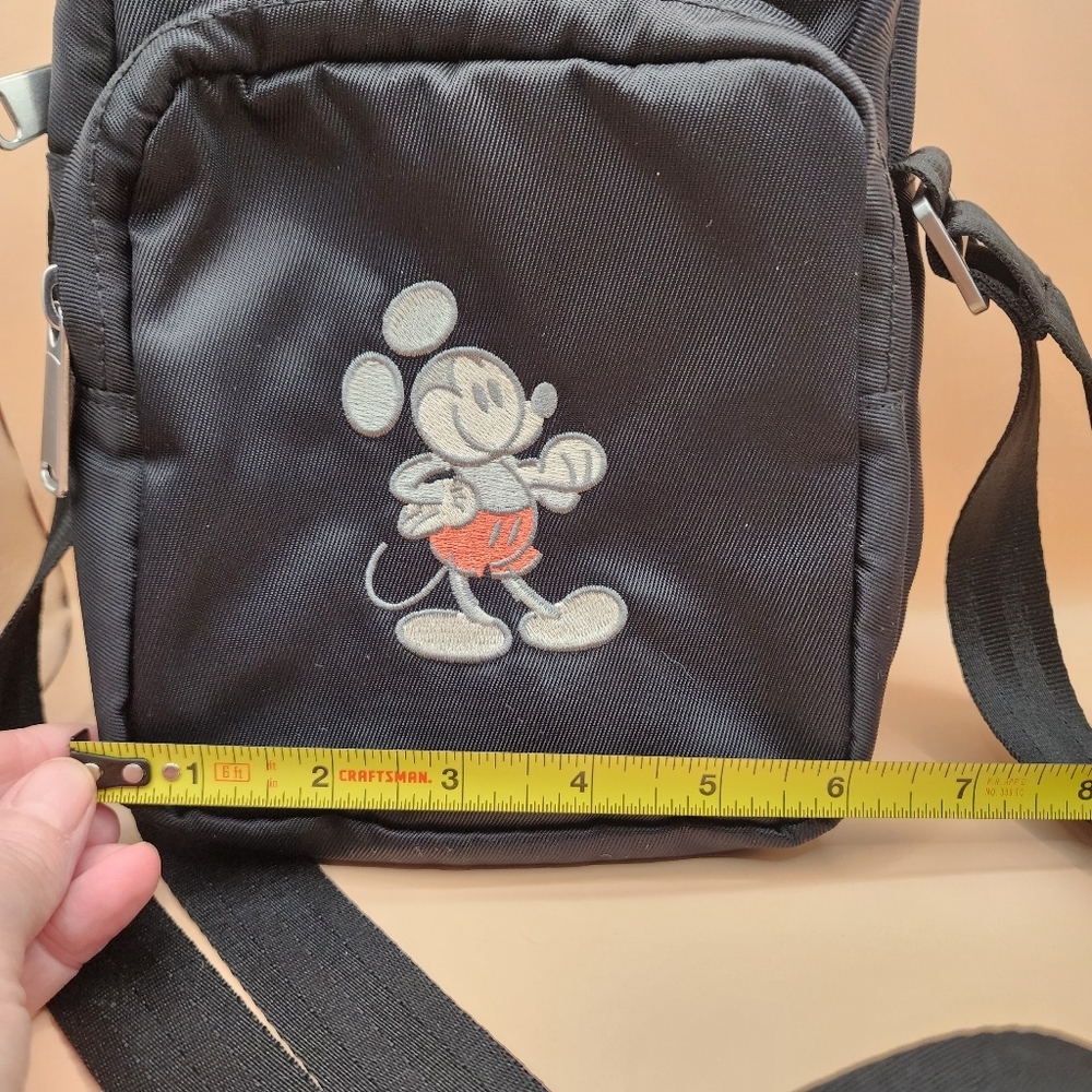 Mickey Mouse Mousewear Crossbody Bag 8.5x6" Small Black Disney Parks - Picture 5 of 10